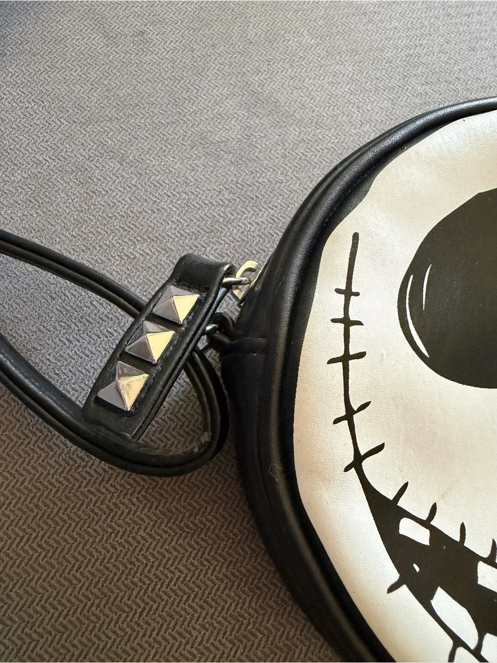 Jack & Sally Nightmare Before Christmas Round Crossbody Bag